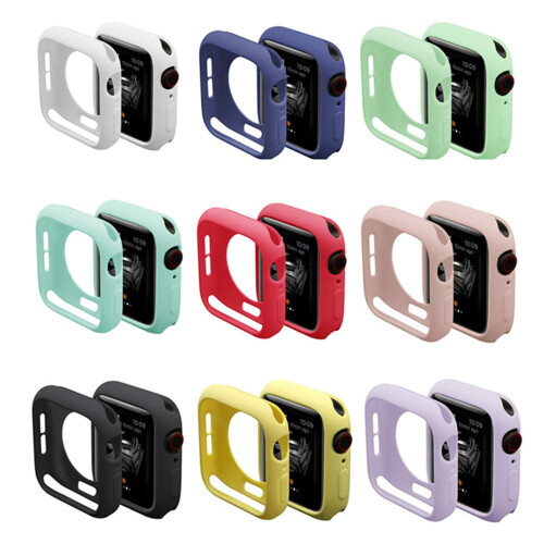 Θήκη σιλικόνης συμβατή με Apple Watch 38mm-45mm, Προστατευτικό κελύφους προφυλακτήρα για 1