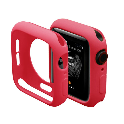 Θήκη σιλικόνης συμβατή με Apple Watch 38mm-45mm, Προστατευτικό κελύφους προφυλακτήρα για 2