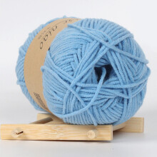 PRYESS Solid Medium Cotton Yarn, Cotton Wool for Hat Making, Fine Yarn for Scarf and Sweater, #K