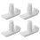 Hiking Walker Skis 4Pcs White Plastic 7