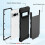 Case for Google Pixel 7 Pro,Shockproof Rubber Armor Silicone Rugged Case Hybrid Hard Back Phone Cover,Black 2
