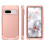 Case for Google Pixel 7,Shockproof Rubber Armor Silicone Rugged Case Hybrid Hard Back Phone Cover,Rosegold 2