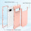Case for Google Pixel 7,Shockproof Rubber Armor Silicone Rugged Case Hybrid Hard Back Phone Cover,Rosegold 3