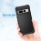 Case for Google Pixel 7 Pro,Shockproof Rubber Armor Silicone Rugged Case Hybrid Hard Back Phone Cover,Black 5