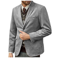 Men's Sport Coat Blazer Men's Business Casual Fashion Suit Solid Color Coat for Wear and Formal Events