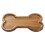 Solid Wood Bone-Shape Dog Bowl Dinner Plate - Durable Bread Bowl for Pet Feeding, 7.5"x4.13" 1