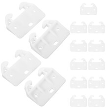 HEMOTON Plastic Bottom Mount Drawer Slides 20pcs White