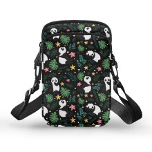 Umhängetasche für Unisex-Reisen, Panda-Umhängetasche, kleine Umhängetaschen, Doppeldeck