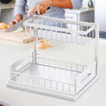 Under Sink Organizer Pull Out Cabinet Organizer 2 Tier Slide Out Sink Shelf Cabinet Storage Shelves Under Sink Storage For Kitchen Bathroom Cabinet