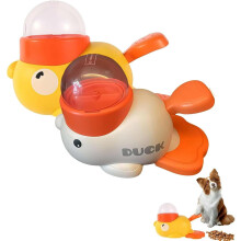 Duck-Shaped Pet Food Dispenser with 3 Openings, Non-Slip Base, Washable – Compatible with Cats & Dogs