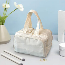 Large Capacity Makeup Organizer Bag, Portable Travel Toiletries Storage, Waterproof Miscellaneous Bag, Stylish Female Travel Accessories