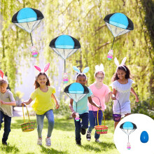 ZHMRFG Easter Parachute Egg Toy 2.83", Reusable Interactive Outdoor Game Decor, Compatible with Easter Egg Hunt & Spring Parties
