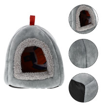 Premium Grey Hamster Sleep Bed for Small Pets, Cozy Burrowing Nest and Comfortable Home Decor Accessory