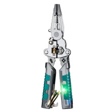 8-in-1 Wire Stripper with Voltage Tester, Foldable Electrical Pliers, Crimping & Cutting Tool – Compatible with Home Repair
