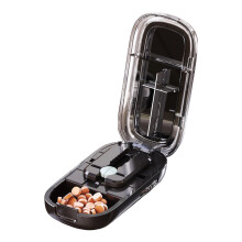 Portable Pill Cutter (3/2/1pcs), Compatible with Small/Tiny Pills, 1/4 & 1/2 Splitting, Centering & Alignment, Travel-Sized