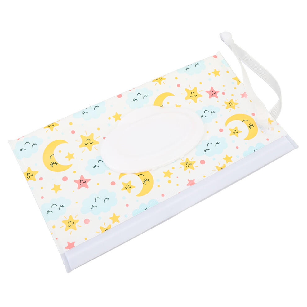 Portable Baby Wet Wipes Pouch with Lid & Zippers Travel Dispenser Bag 200ml