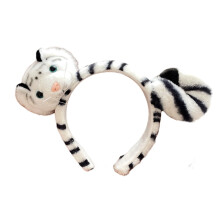 Plush Tiger Headband – Tiger Ear Hairband for Kids, Girls & Women – Party, Holiday & Performance Accessory