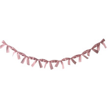 Guirnalda de lazos para decoración, 70.87 pulgadas, guirnalda de cintas con lazos, ideal para el Día de San Valentín, bodas, cumpleaños, eventos