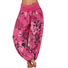 Women's Wide Leg Pants High Waist Loose Fit Flowy Harem