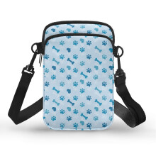 Umhängetasche mit verstellbarem Schultergurt und Hundeknochenmotiv für Erwachsene, geeignet für Reisen, Outdoor-Aktivitäten und den täglichen