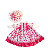 Blue Rose Goose Outfit with Hat 41x28cm 2 pcs