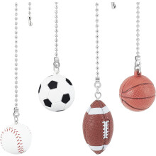 Sports Ceiling Fan Pull Chains 4-Pack 14 Inch