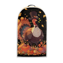 Blender Cover for Kitchen Home Hand Strap for Kitchen with Easy to Clean, Turkey in Top Hat with Autumn Harvest