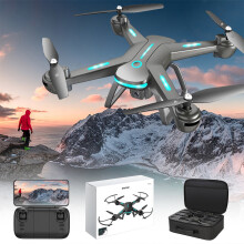 4K Dual HD FPV Drone with Optical Flow, Altitude Hold & Headless Mode – Compatible with Kids, Christmas Gift