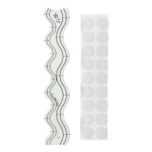 Clear Acrylic Quilting Rulers Waved Patchwork Quilting Templates Quilters Rulers For Sewing Clothing Patten Project