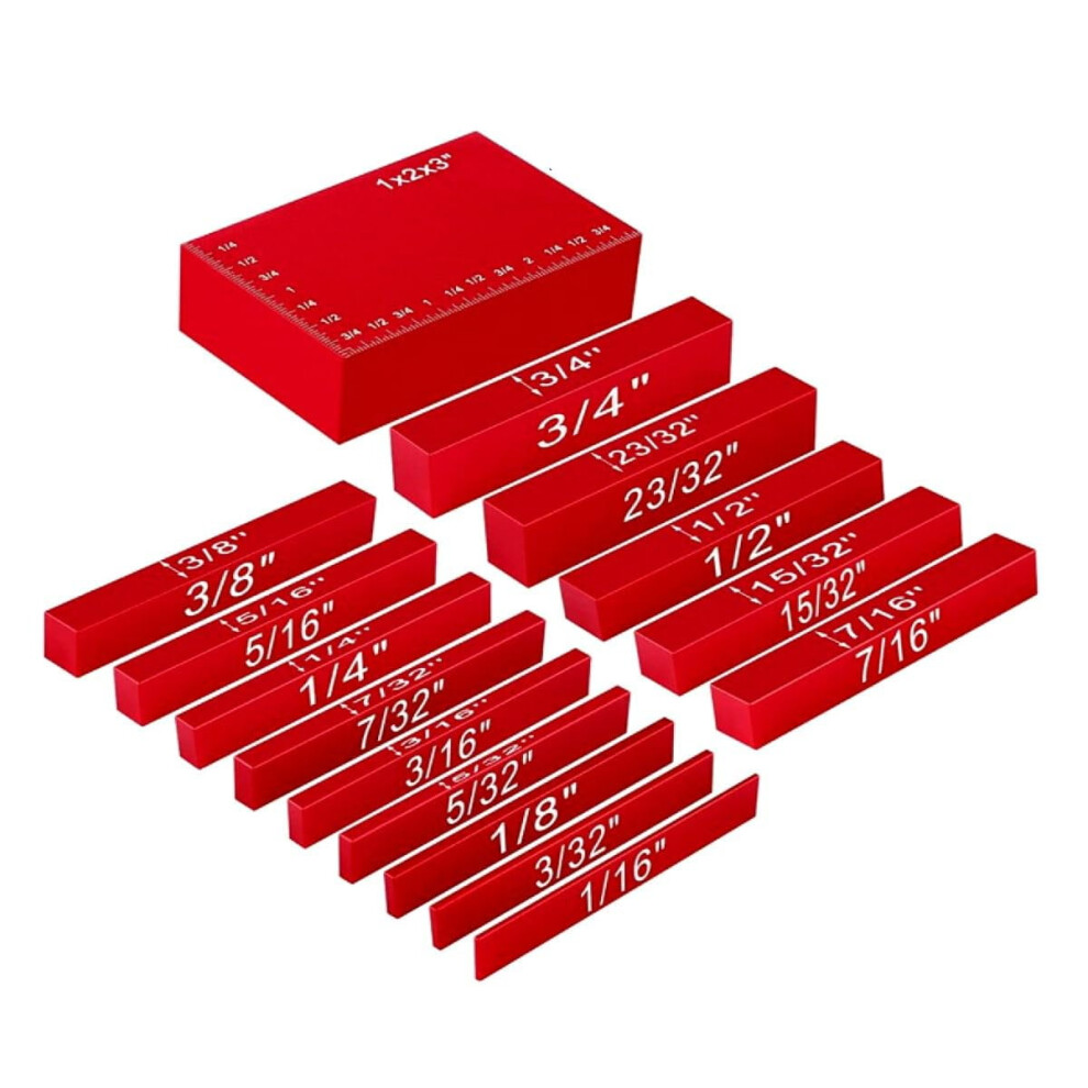 15Pcs Woodworking Precision Aluminum Alloy Setup Bars Positioning Blocks Height Gauge Right Angle Tools For Router Table Saw Accessories 9097180894988