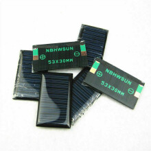 Eco-Friendly Solar Panels for Electronic Devices 5V, 30mA, Compact Size (53x30mm)