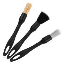 GOOHOCHY 3pcs Car Detailing Kit Interior Cleaner Cleaning Brush Automotive Detailing Tool