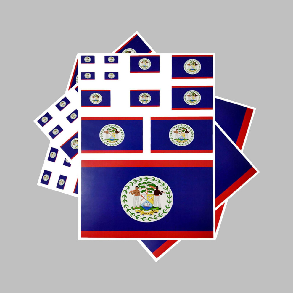 3 Pcs Flag Sticker Belize Flag Stickers 9401284809630