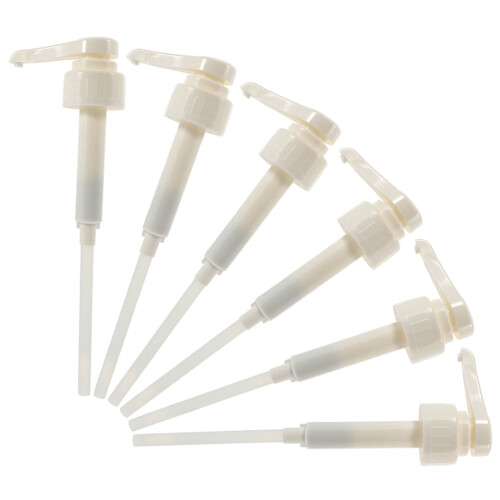 Syrup Pump Dispenser Plastic 6 Pcs