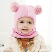 Girls Boys Hats Caps Windproof Hat Thick Caps Warm Ski Scarf Hat Kids Hood Knitted Cycling Winter Thermal Earflap Kids Hat