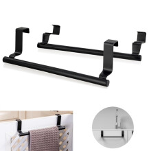 Kitchen Towel Rack,Space-Saving Towel Holder,2pack of No Drill Towel Organizer for Apartments,Villas,Cottages,9.1x2.4In