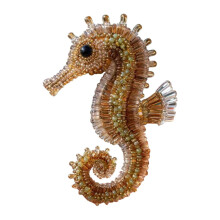 3D Bead Embroidery Kit for Adults & Beginners – DIY Marine Life Craft with Patterns, Beaded Ornament Supplies, Creative Gift – Compatible with