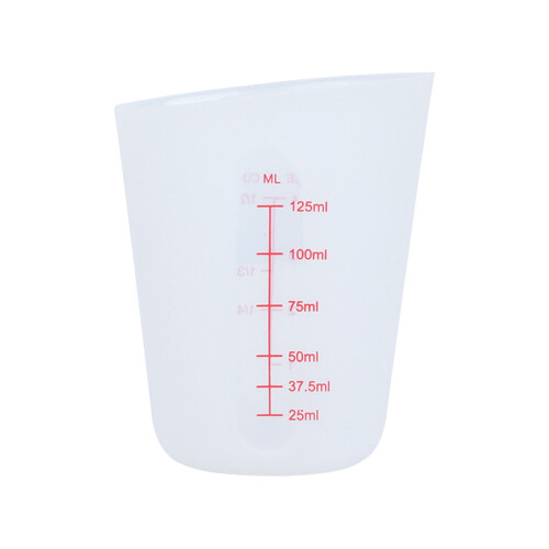 White Silicone Measuring Cup With 125Ml Size For High Heat Baking Includes One Cup