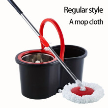 Spin Mop & Bucket Set with Wringer, 360 Rotation, 4 Microfiber Heads – Compatible with Hardwood, Tile, Marble Floors
