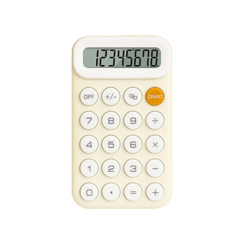 AuroraX Small Basic Calculator Simple Office Pocket Calculator,8 Digit Handheld Standard 4 Function Calculator Learning Study College Supplies 1