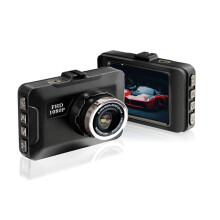 Cámara de salpicadero 1080p para coches con pantalla de 2,0", visión nocturna, tarjeta de 8 GB, grabación en bucle y sensor G.