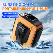 Fans High-speed Waist-hanging Fan Outdoor Work Area Power Bank Waist-hanging Fan 100-speed Violent USB Fan