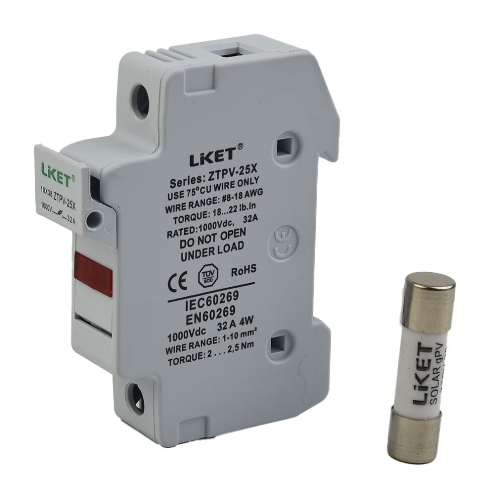 Solar Pv Fuse 1000V Dc Gpv Type 10X38mm 9180333287932
