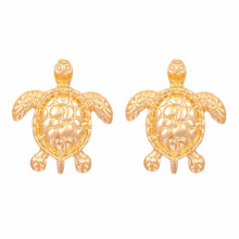 Clearance Turtle Earrings for Women – Lightweight, Hypoallergenic, Gold-Plated, Cubic Zirconia, One Size
