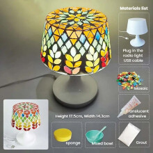DIY Table Lamp Craft Kit for Girls – Creative Handmade Project, Valentine's & Birthday Gift, Build Your Own Night Light (6x7in), Compatible with