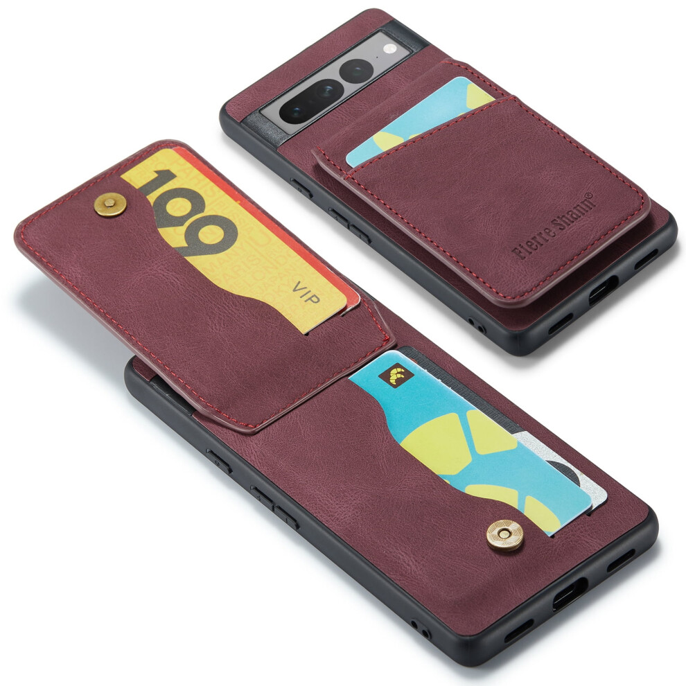Allytech Wallet Case For Google Pixel 9 / 9 Pro Â Slim, Shockproof, Kickstand, Card Holder, ; Compatible With Google Pixel 9 / 9 Pro Red 9065194488325