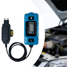 2-in-1 Automotive Circuit Fault Probe Tester: Wire Tracer & Breaker Finder, 0.01A–19.99A, up to 48V, LED + display, non-slip rubber coating