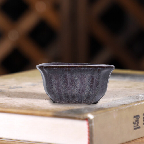 (Style 10) Mini Ceramic Succulent Pot - Breathable Desk Planter 1