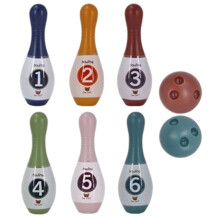 Kids Bowling Set with 6 Pins and 2 Balls for Ages 3+