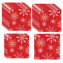 Julepapirservietter 17x17cm 20 stk.